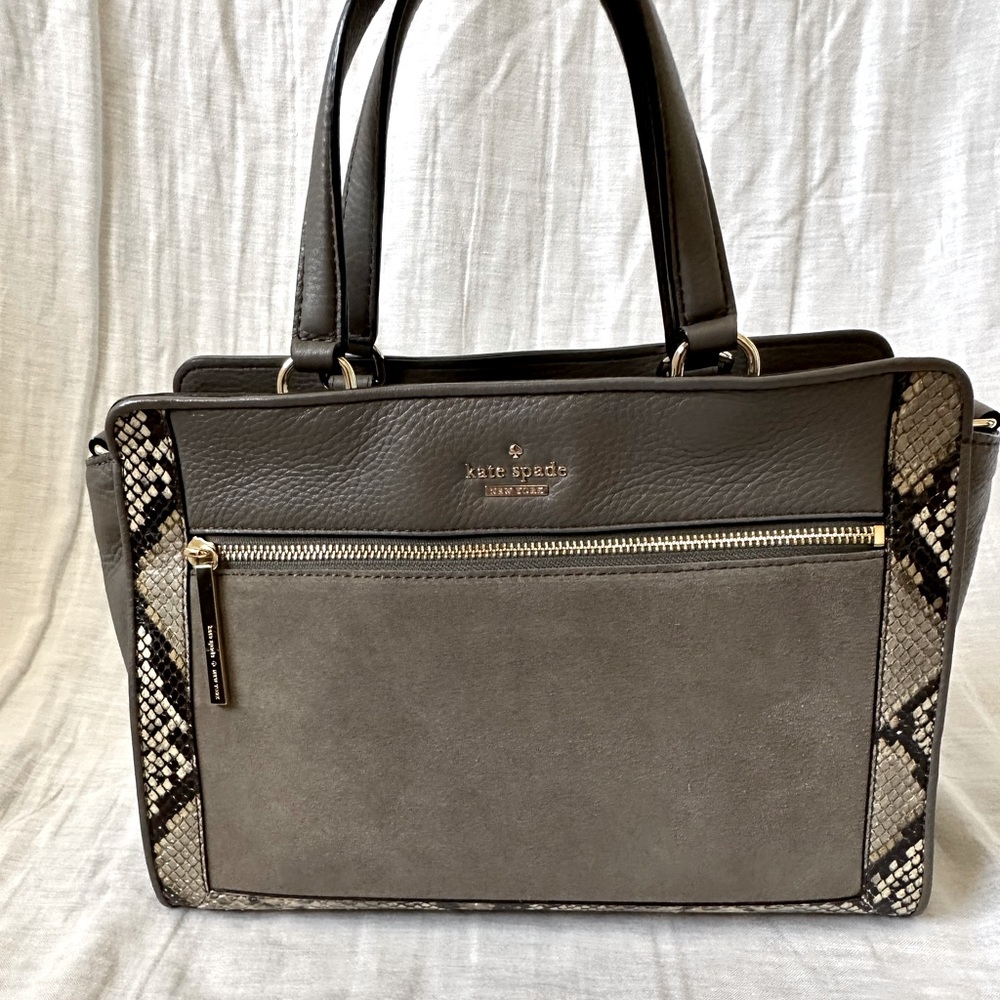 SOLD Kate Spade Chatham Lane Tote Gray Grey